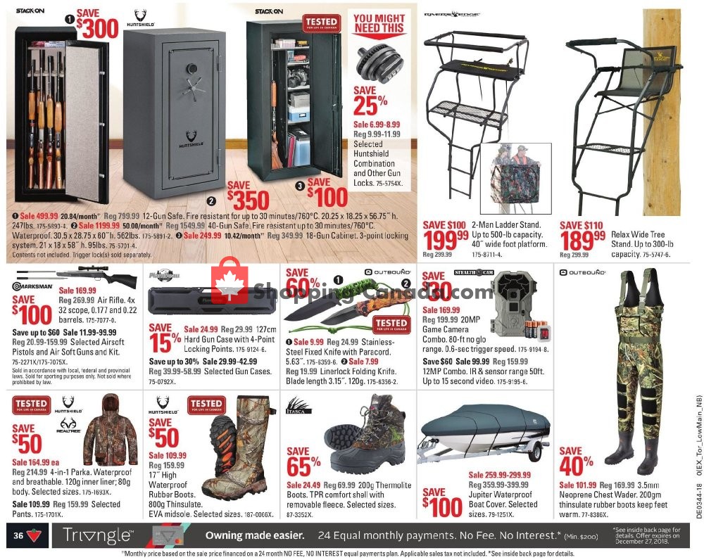 Canadian Tire flyer from Thursday October 25, 2018 to Wednesday October 31, 2018 - page 38