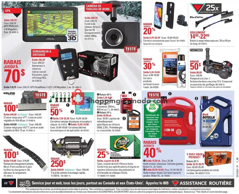 Canadian Tire flyer from Thursday January 3, 2019 to Wednesday January 9, 2019 - page 22