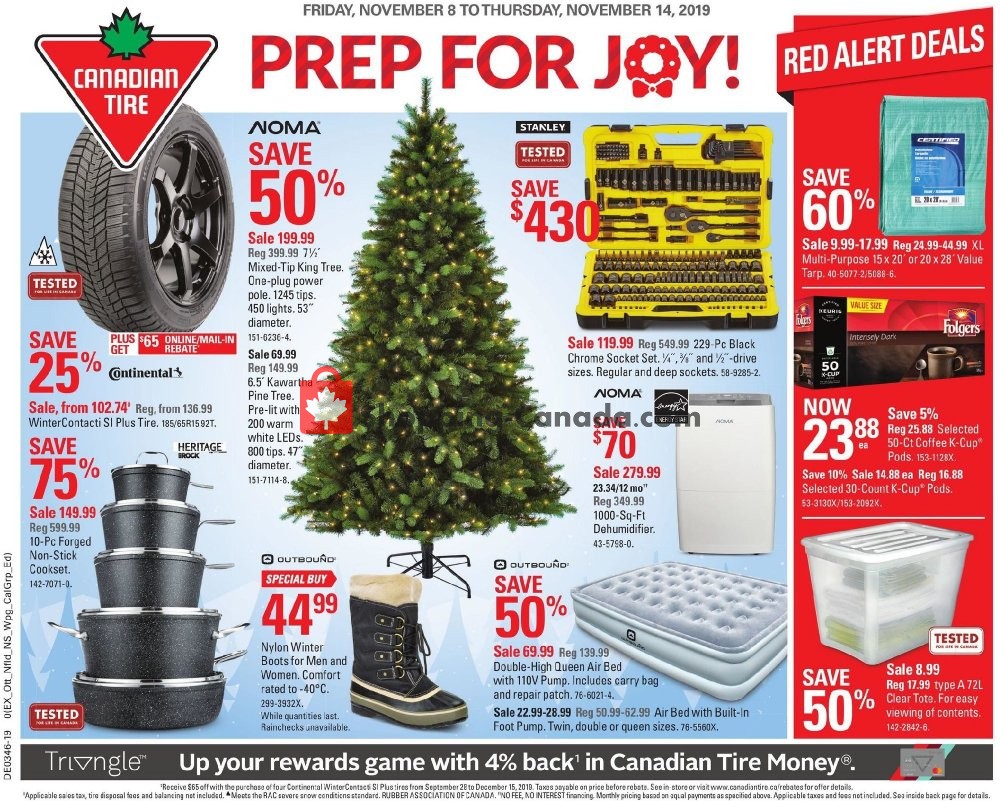 Canadian Tire flyer from Friday November 8, 2019 to Thursday November 14, 2019 - page 1