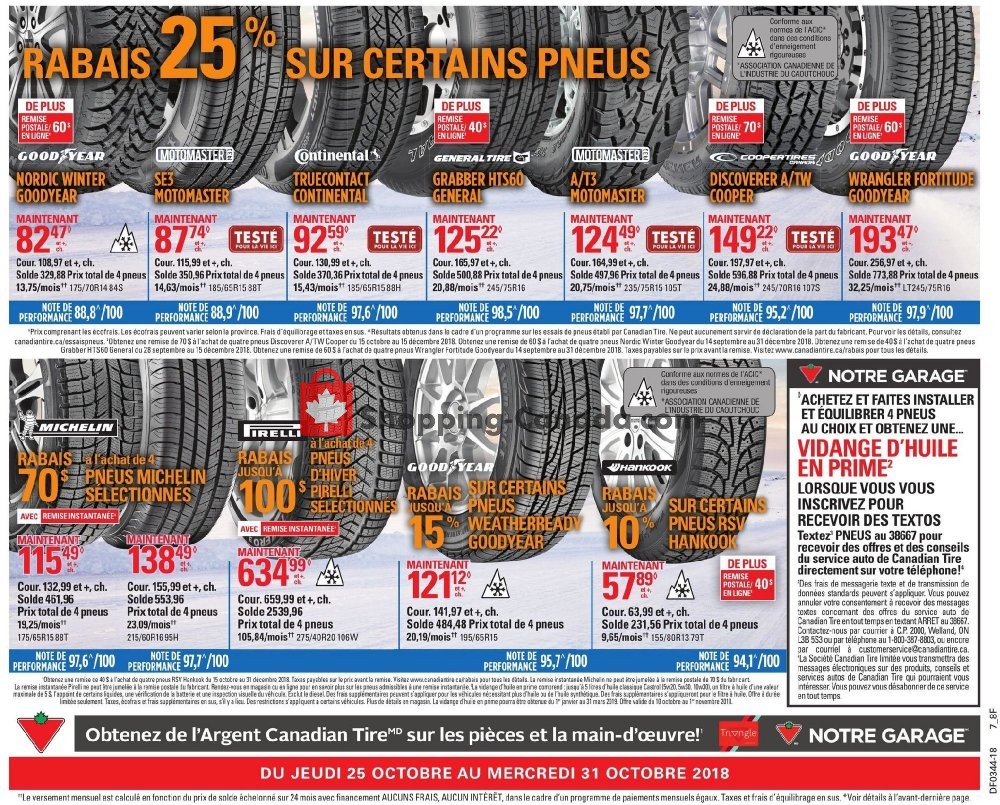 Canadian Tire flyer from Thursday October 25, 2018 to Wednesday October 31, 2018 - page 3