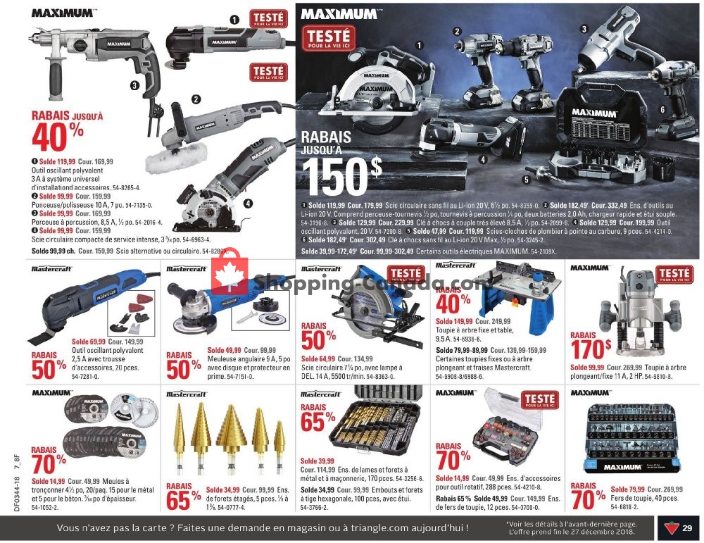 Canadian Tire flyer from Thursday October 25, 2018 to Wednesday October 31, 2018 - page 31