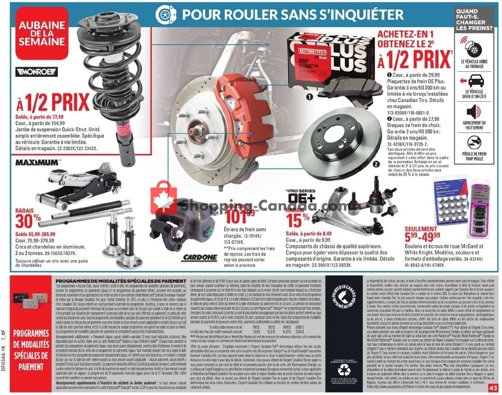 Canadian Tire flyer from Thursday October 25, 2018 to Wednesday October 31, 2018 - page 45