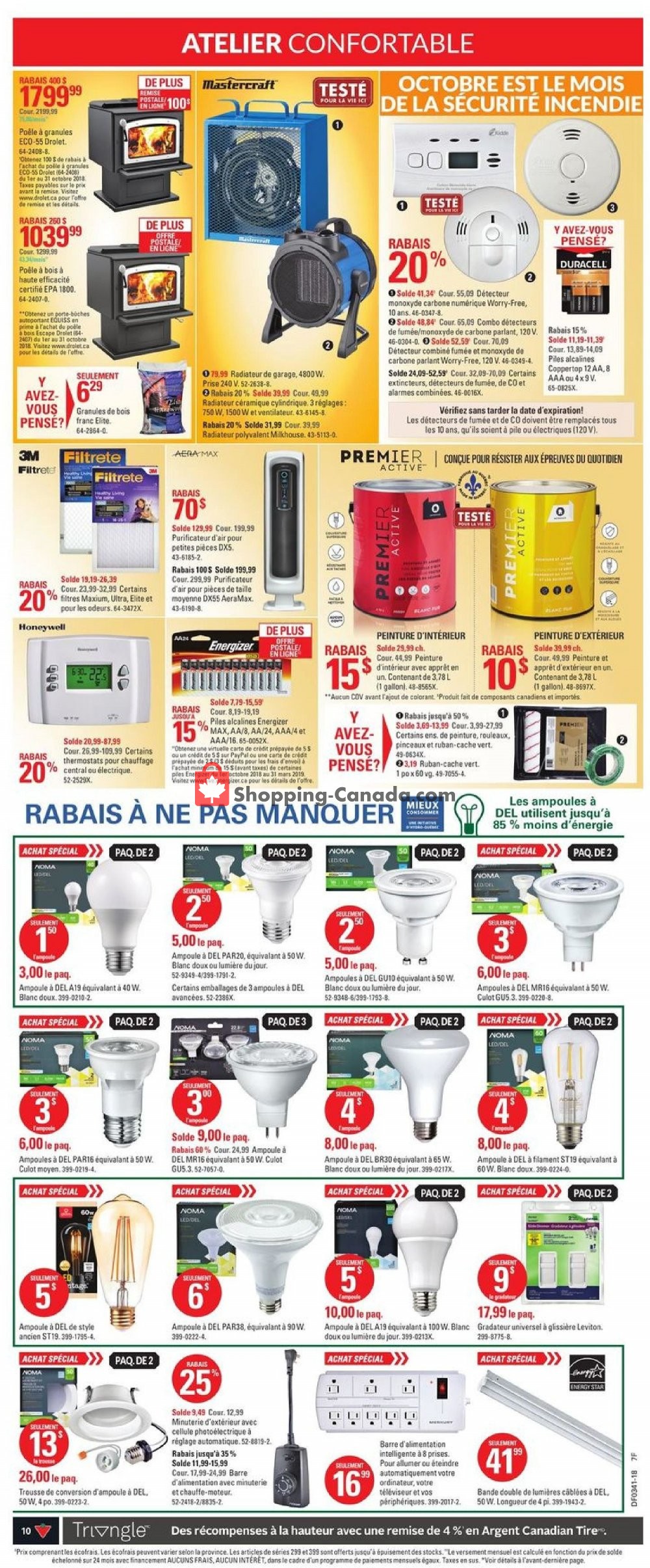 Canadian Tire flyer from Thursday October 4, 2018 to Wednesday October 10, 2018 - page 10