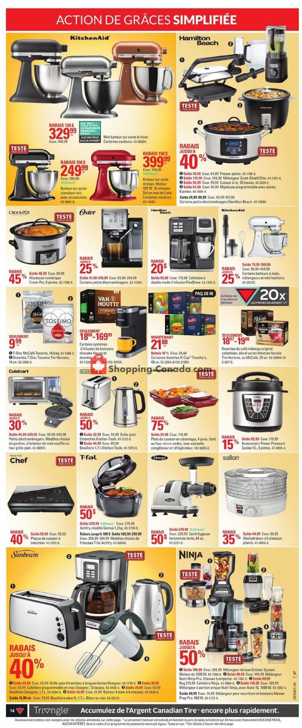 Canadian Tire flyer from Thursday October 4, 2018 to Wednesday October 10, 2018 - page 14