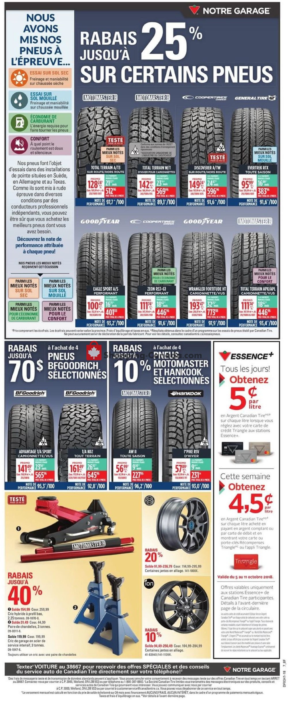 Canadian Tire flyer from Thursday October 4, 2018 to Wednesday October 10, 2018 - page 20