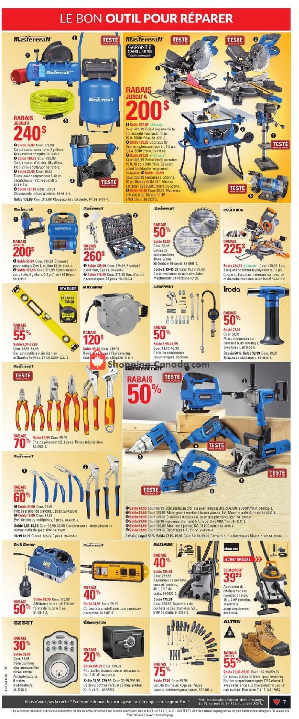 Canadian Tire flyer from Thursday October 4, 2018 to Wednesday October 10, 2018 - page 7