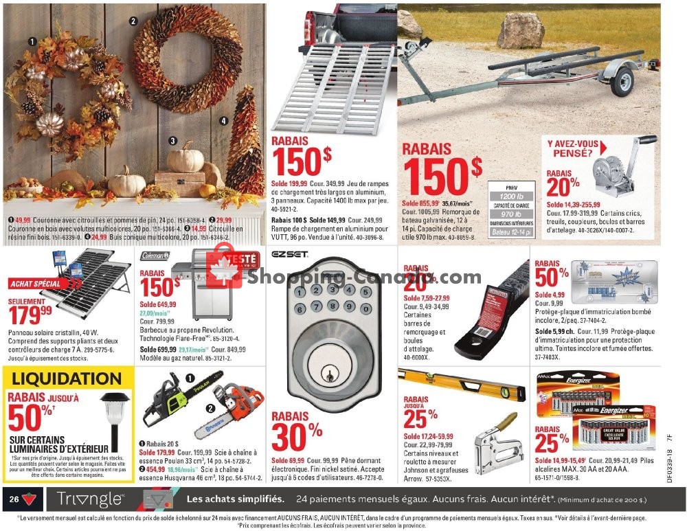Canadian Tire flyer from Friday September 21, 2018 to Thursday September 27, 2018 - page 26