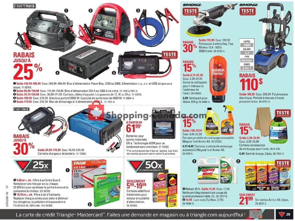Canadian Tire flyer from Friday September 21, 2018 to Thursday September 27, 2018 - page 29