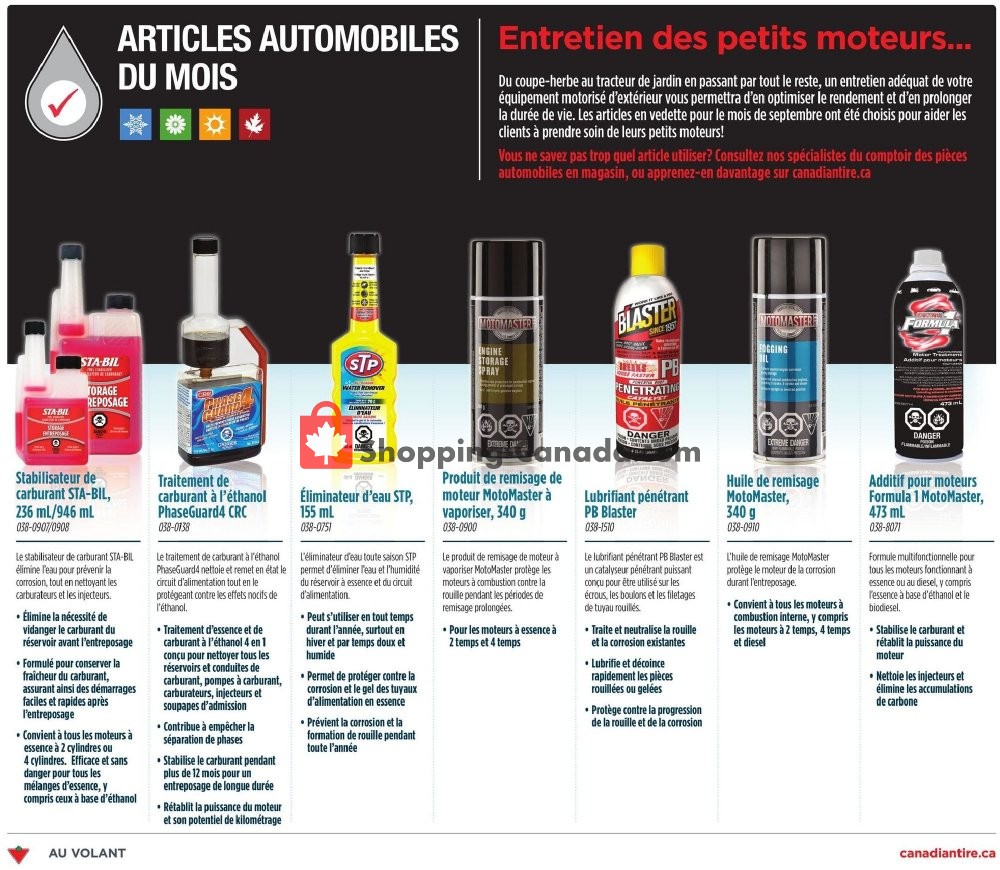 Canadian Tire flyer from Friday September 21, 2018 to Thursday September 27, 2018 - page 33
