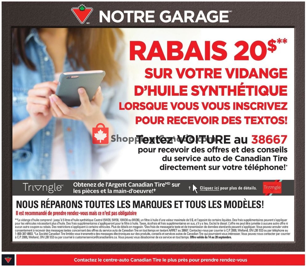 Canadian Tire flyer from Friday September 21, 2018 to Thursday September 27, 2018 - page 34