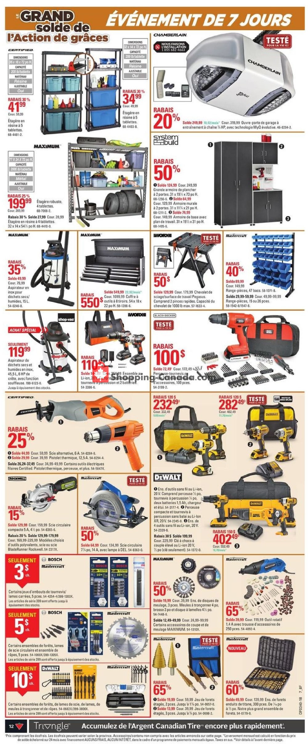 Canadian Tire flyer from Thursday September 27, 2018 to Wednesday October 3, 2018 - page 12