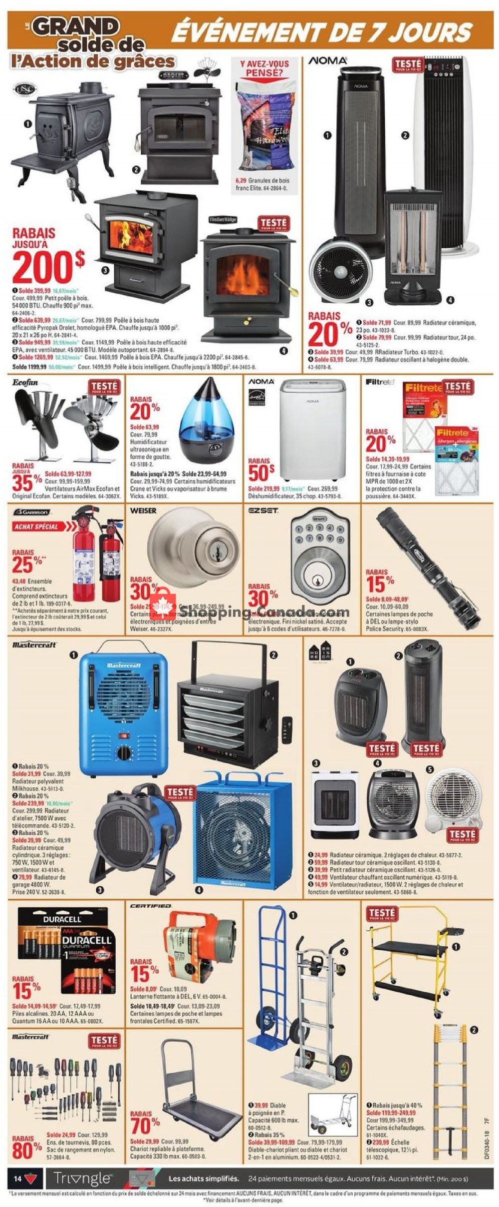 Canadian Tire flyer from Thursday September 27, 2018 to Wednesday October 3, 2018 - page 14