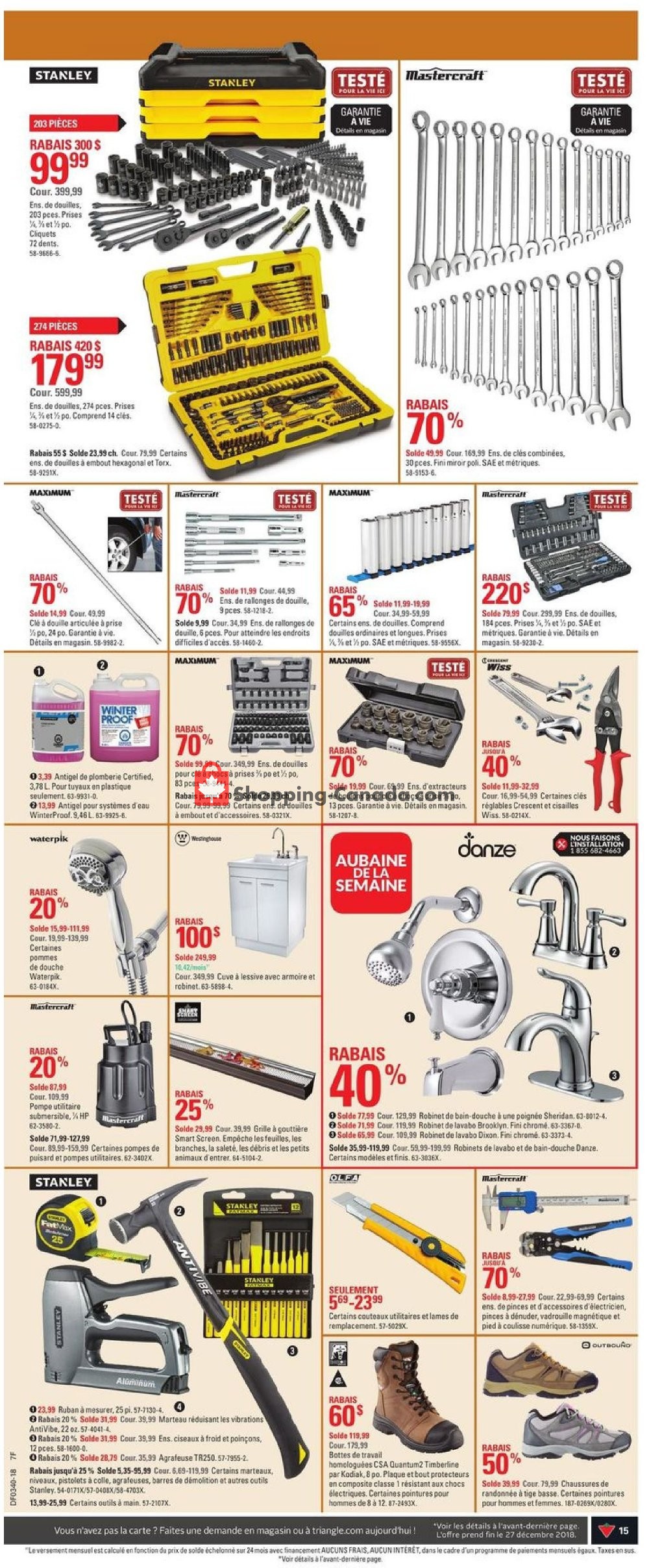 Canadian Tire flyer from Thursday September 27, 2018 to Wednesday October 3, 2018 - page 15