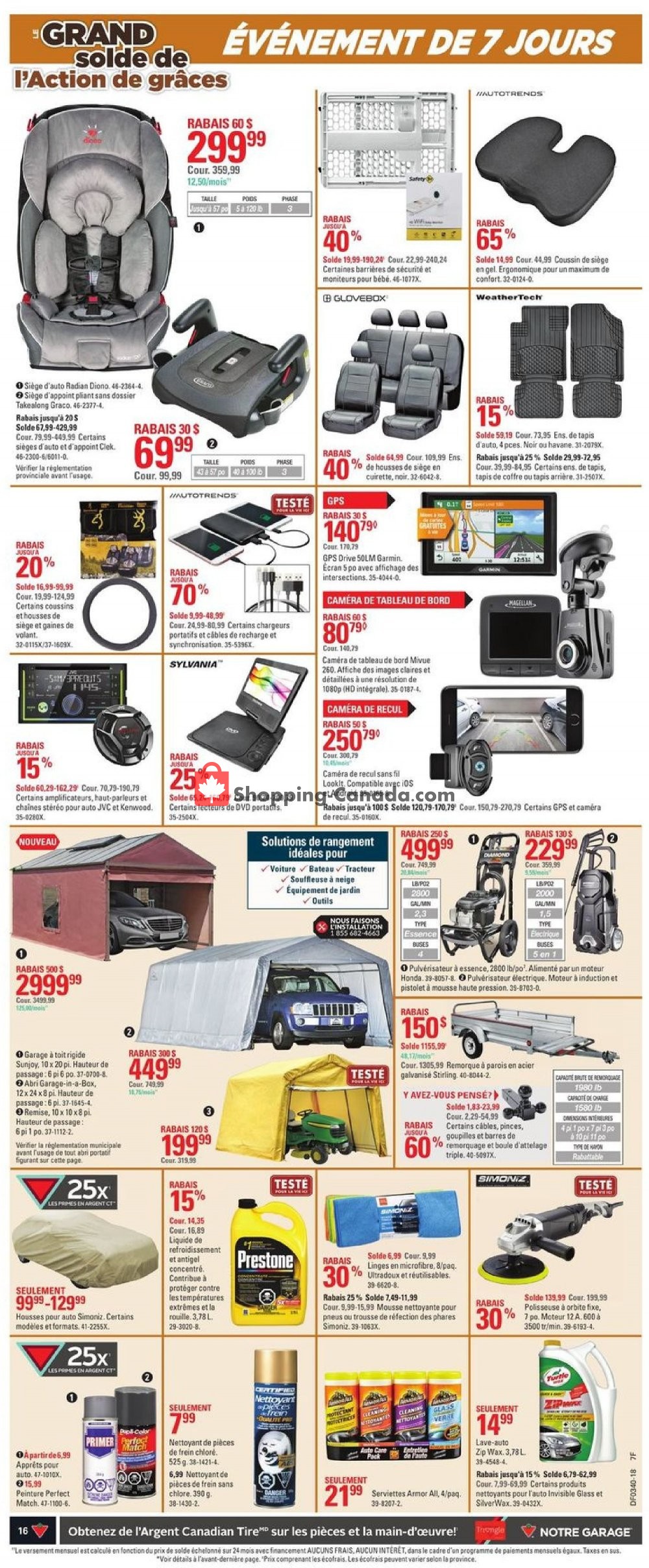 Canadian Tire flyer from Thursday September 27, 2018 to Wednesday October 3, 2018 - page 16