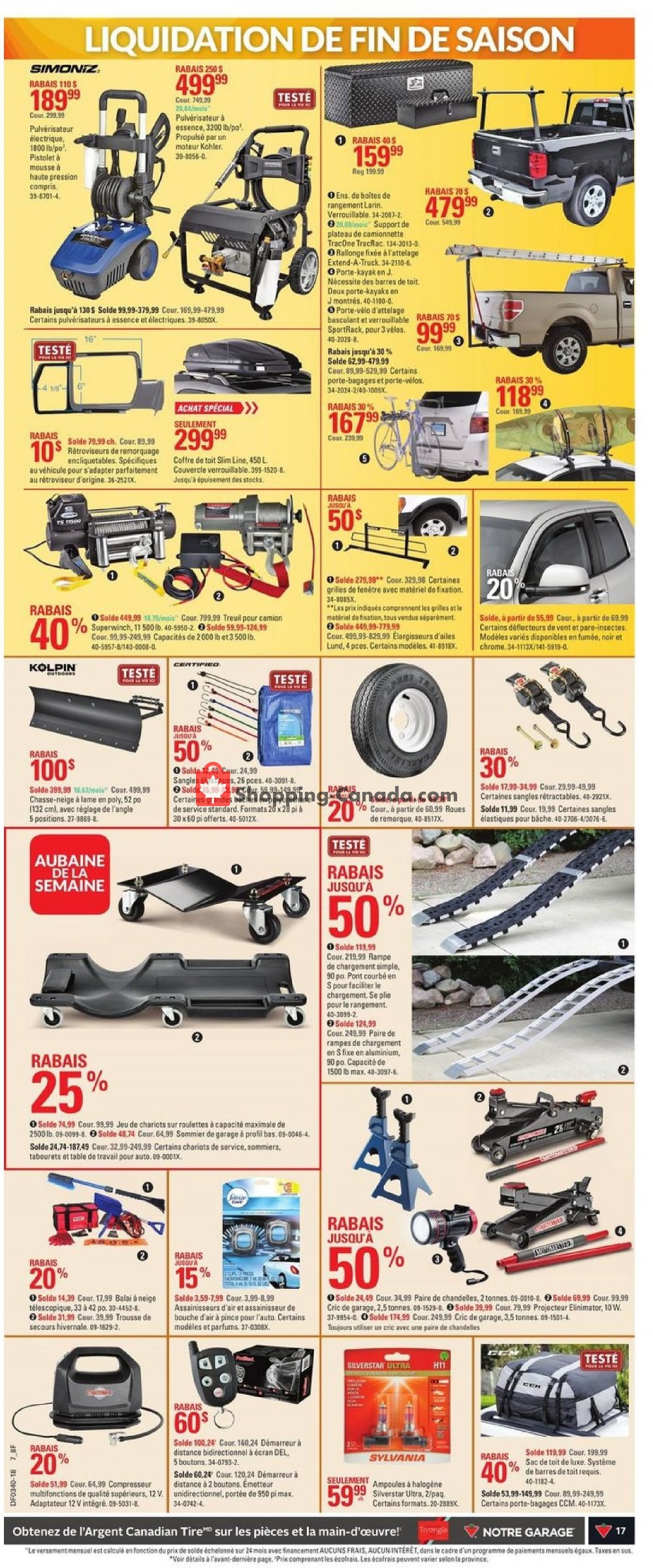 Canadian Tire flyer from Thursday September 27, 2018 to Wednesday October 3, 2018 - page 17