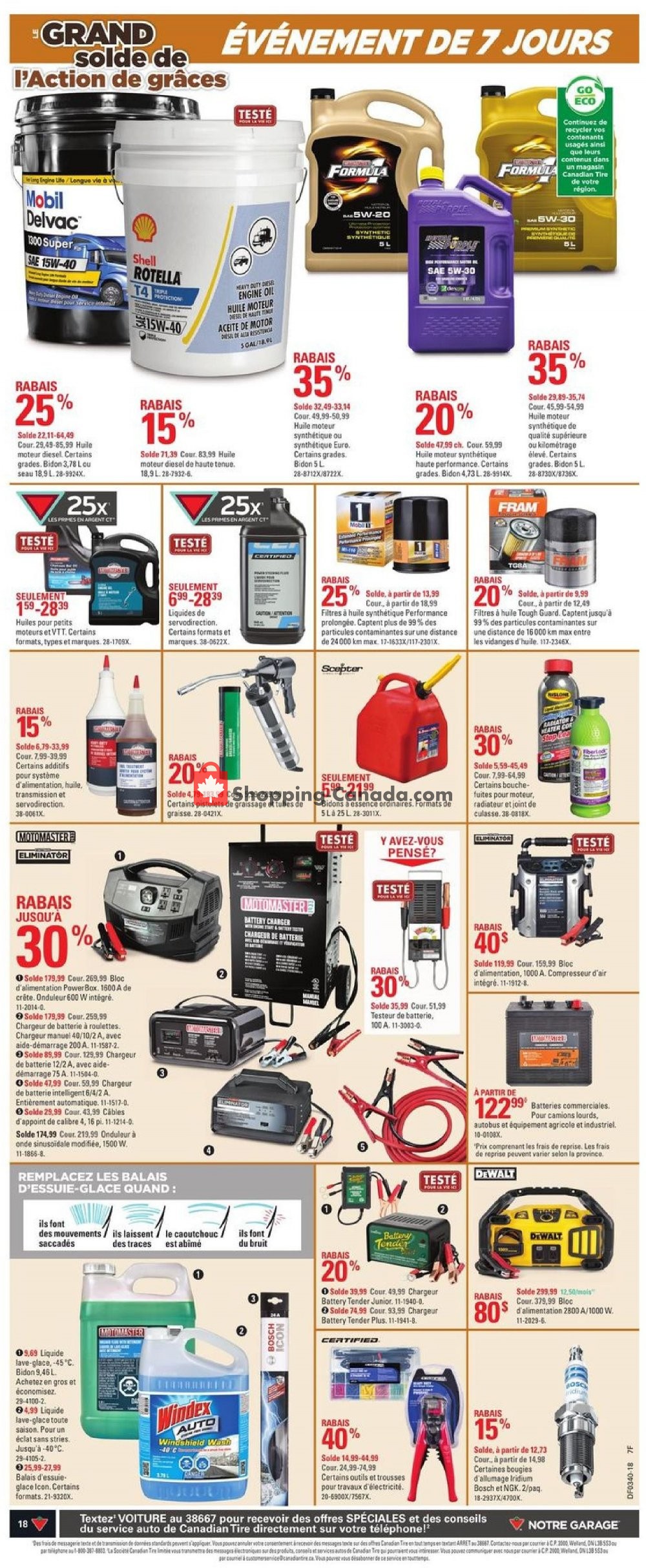 Canadian Tire flyer from Thursday September 27, 2018 to Wednesday October 3, 2018 - page 18