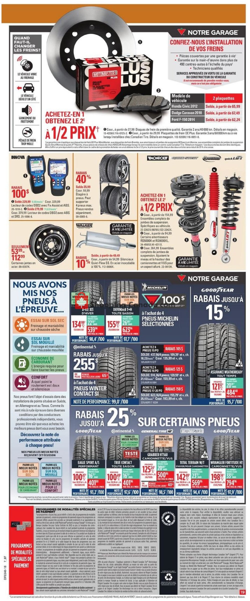 Canadian Tire flyer from Thursday September 27, 2018 to Wednesday October 3, 2018 - page 20