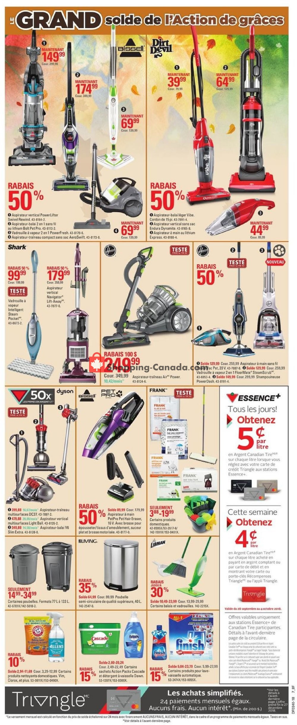 Canadian Tire flyer from Thursday September 27, 2018 to Wednesday October 3, 2018 - page 21