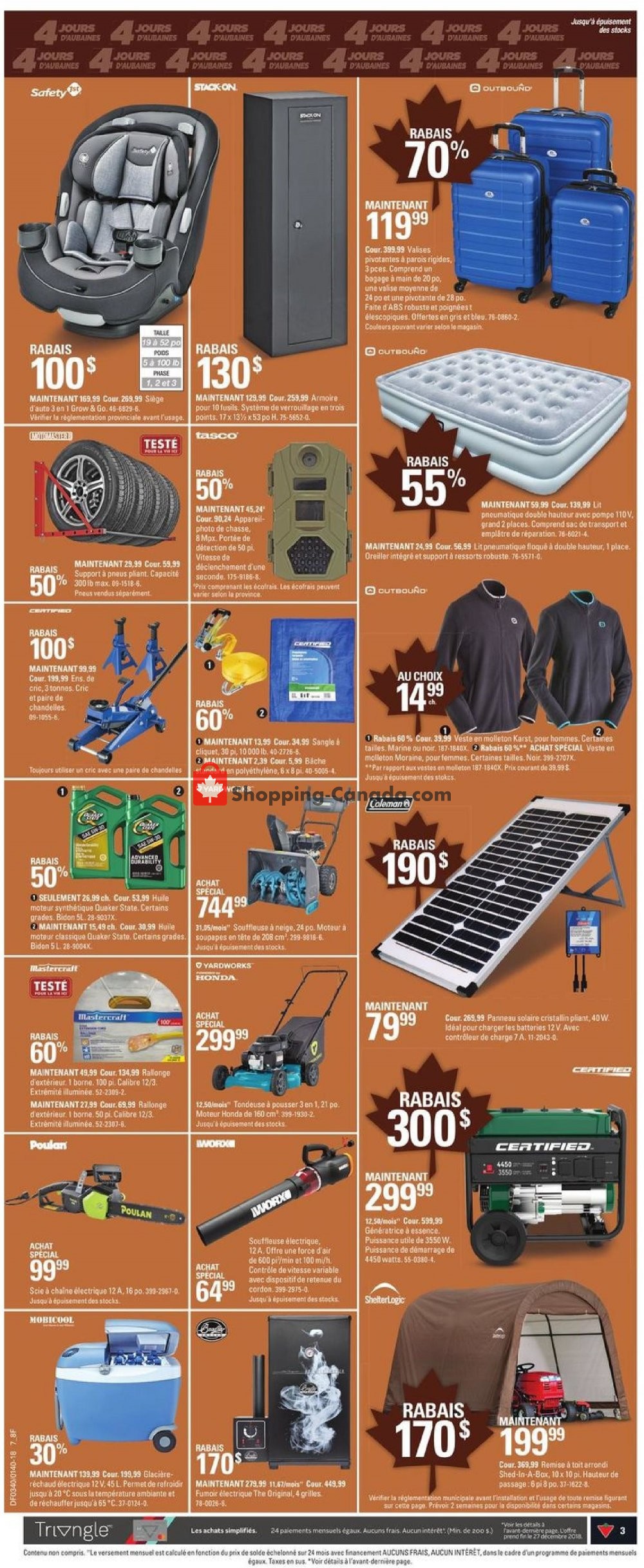 Canadian Tire flyer from Thursday September 27, 2018 to Wednesday October 3, 2018 - page 3