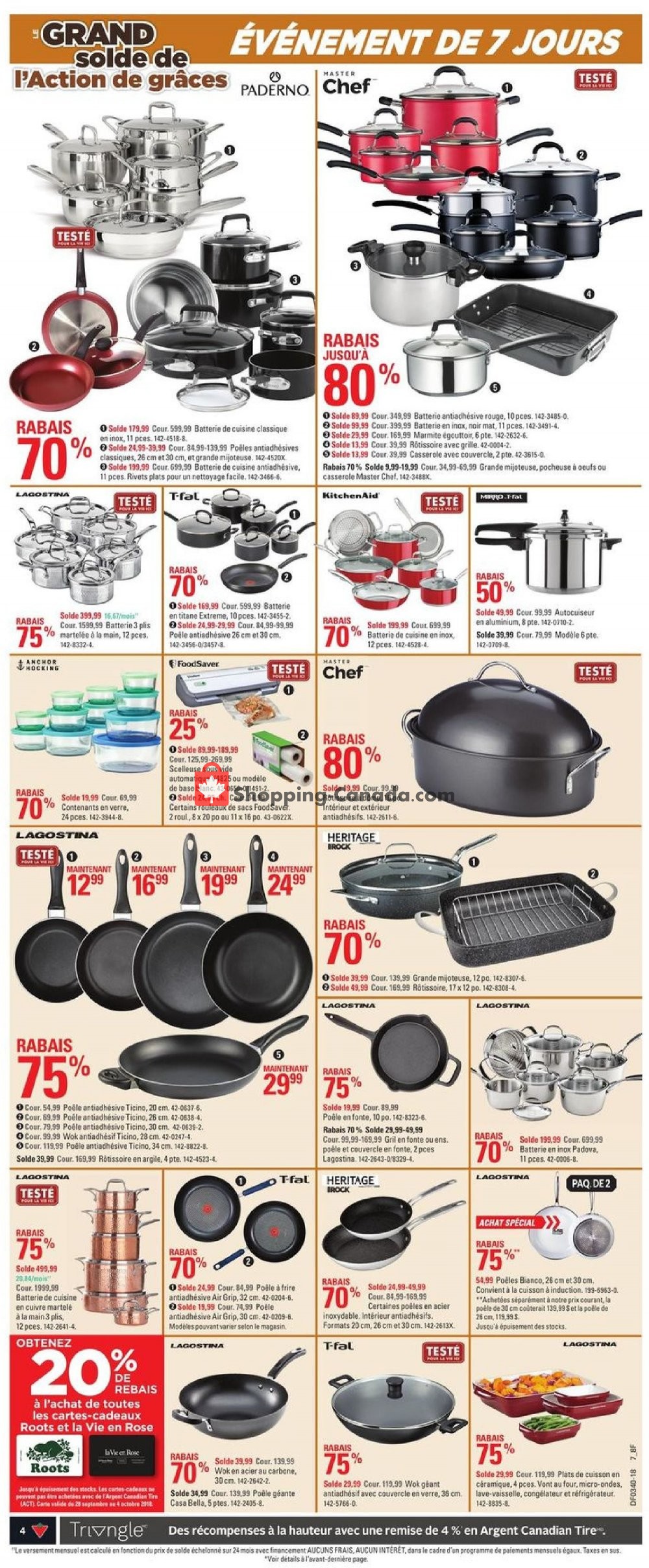 Canadian Tire flyer from Thursday September 27, 2018 to Wednesday October 3, 2018 - page 4