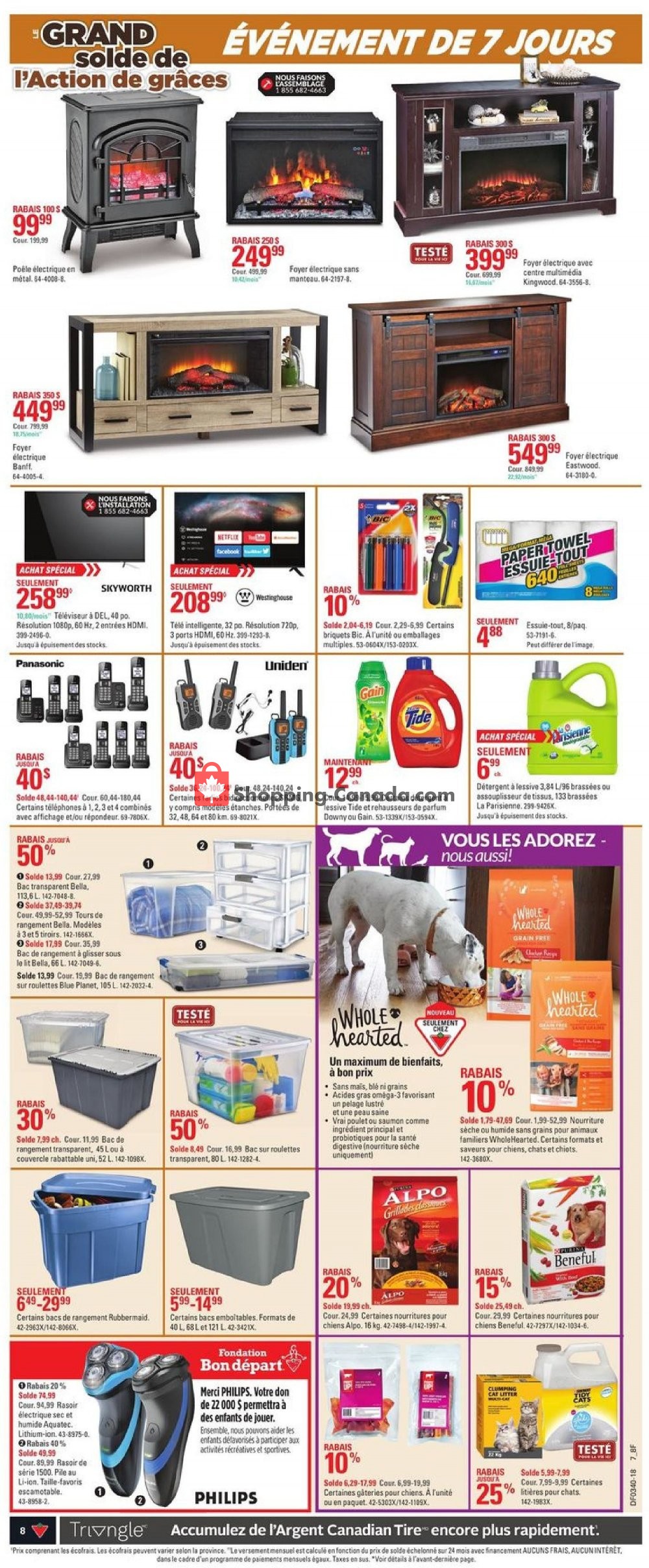 Canadian Tire flyer from Thursday September 27, 2018 to Wednesday October 3, 2018 - page 8