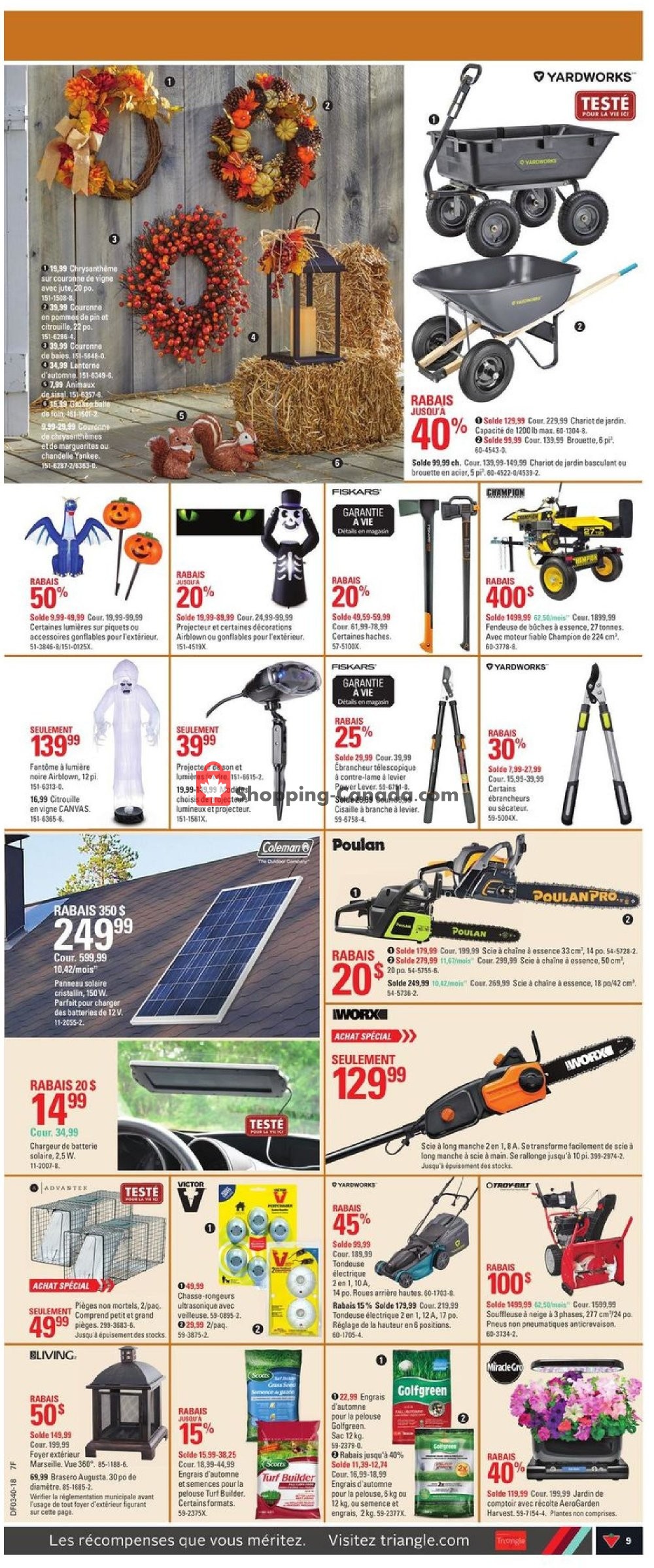 Canadian Tire flyer from Thursday September 27, 2018 to Wednesday October 3, 2018 - page 9