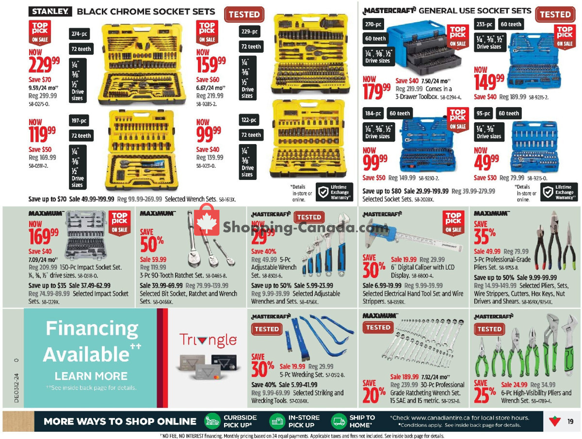 Canadian Tire flyer from Thursday March 14, 2024 to Wednesday March 20, 2024 - page 19