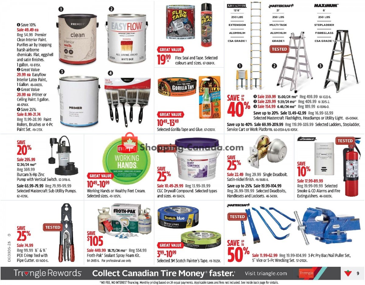 Canadian Tire flyer from Friday January 27, 2023 to Thursday February 2, 2023 - page 9
