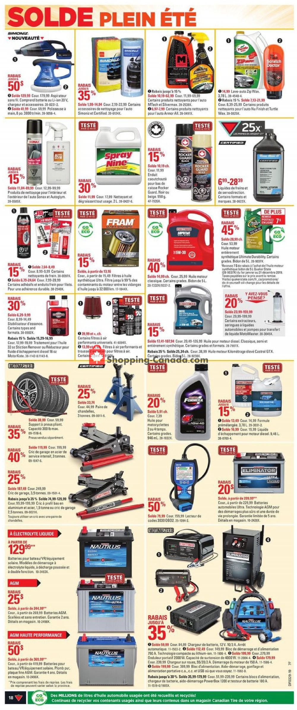 Canadian Tire flyer from Thursday July 11, 2019 to Wednesday July 17, 2019 - page 18