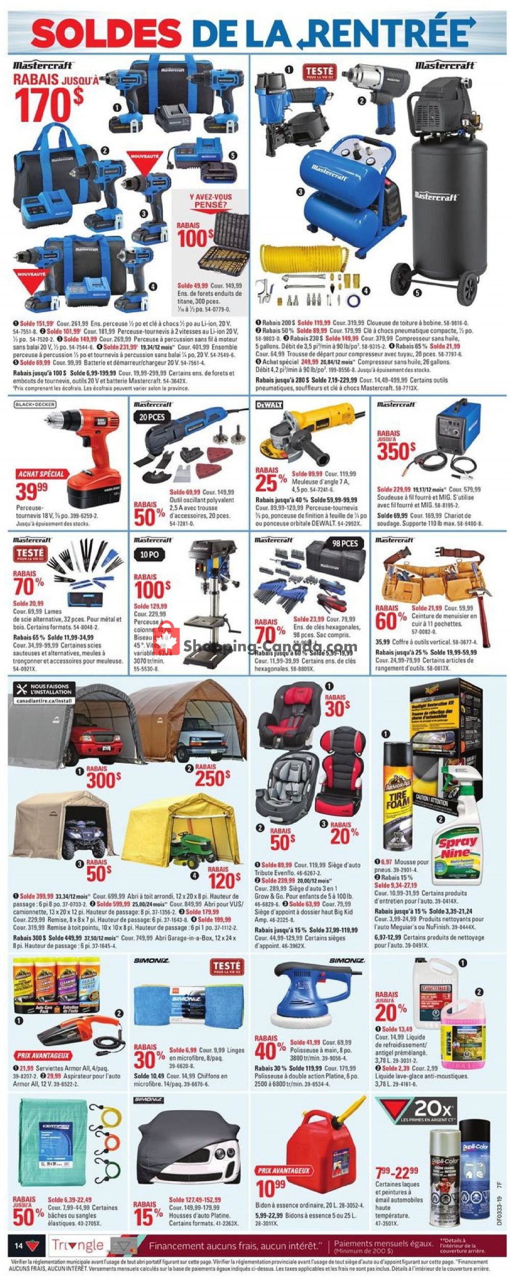 Canadian Tire flyer from Thursday August 8, 2019 to Wednesday August 14, 2019 - page 14