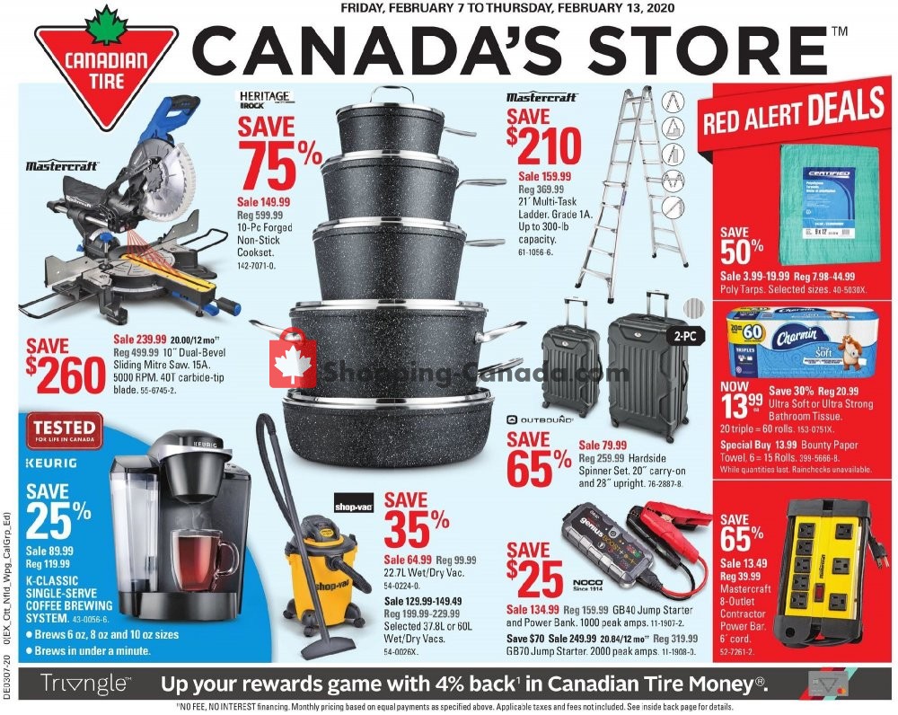 Canadian Tire flyer from Friday February 7, 2020 to Thursday February 13, 2020 - page 1