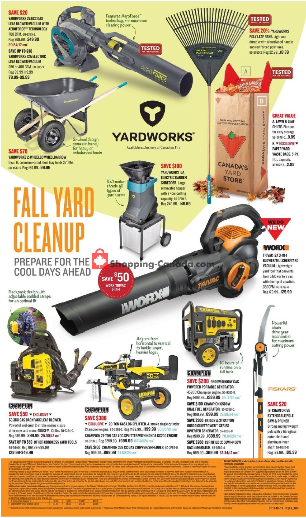 Canadian Tire flyer from Friday September 27, 2019 to Thursday October 17, 2019 - page 12