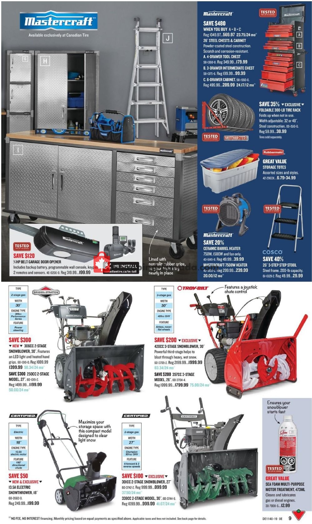Canadian Tire flyer from Friday September 27, 2019 to Thursday October 17, 2019 - page 9