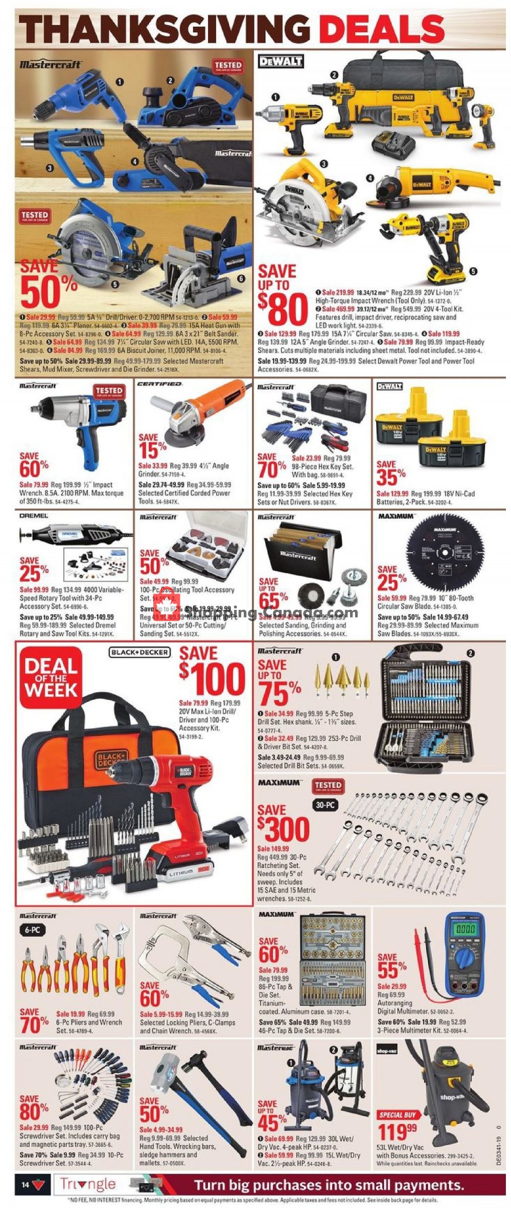 Canadian Tire flyer from Friday October 4, 2019 to Thursday October 10, 2019 - page 14