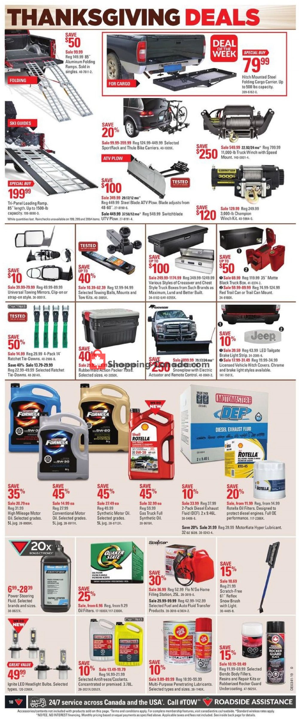 Canadian Tire flyer from Friday October 4, 2019 to Thursday October 10, 2019 - page 18