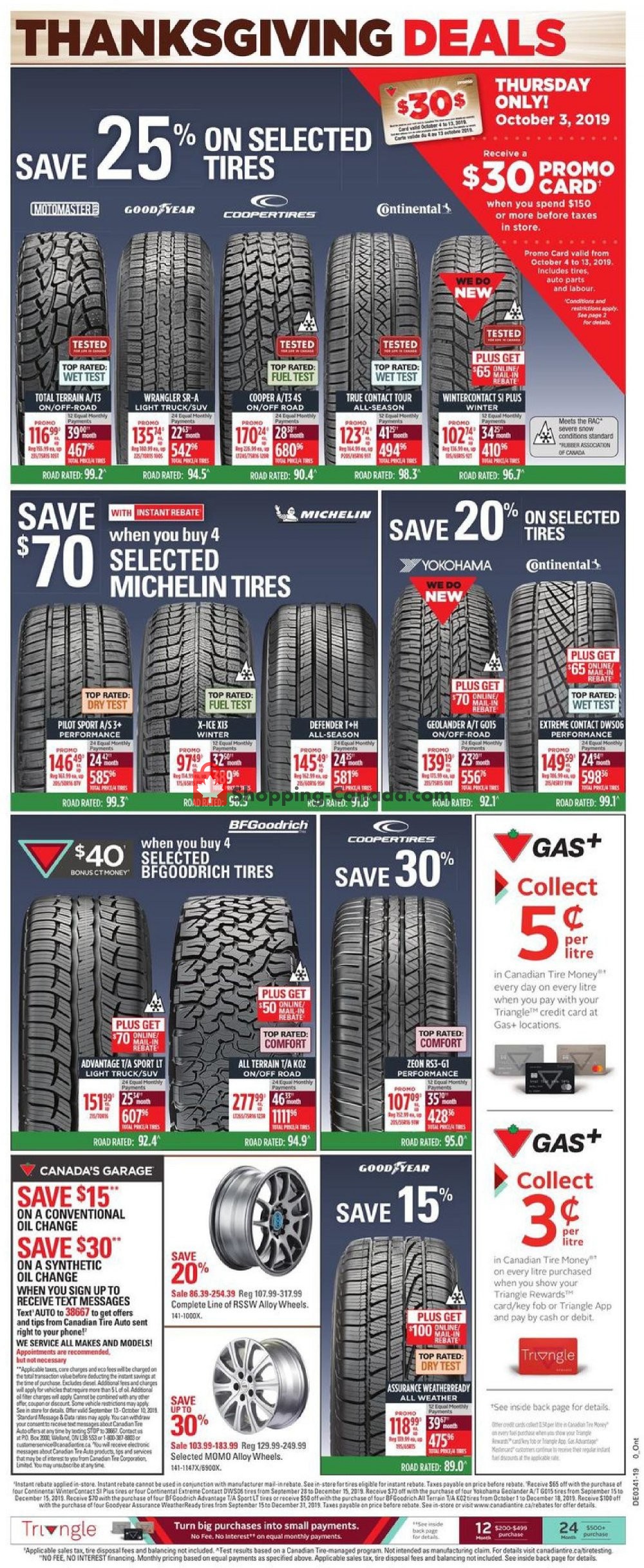 Canadian Tire flyer from Friday October 4, 2019 to Thursday October 10, 2019 - page 20