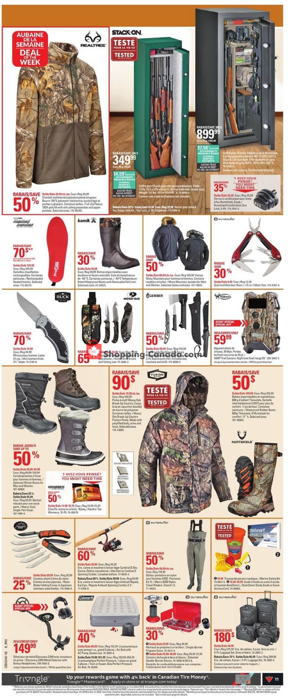Canadian Tire flyer from Thursday September 27, 2018 to Wednesday October 3, 2018 - page 11