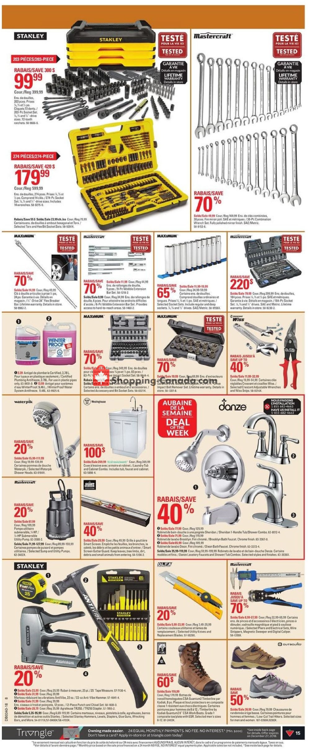 Canadian Tire flyer from Thursday September 27, 2018 to Wednesday October 3, 2018 - page 15