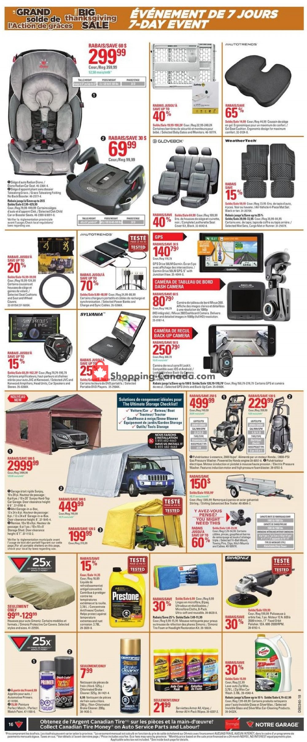 Canadian Tire flyer from Thursday September 27, 2018 to Wednesday October 3, 2018 - page 16