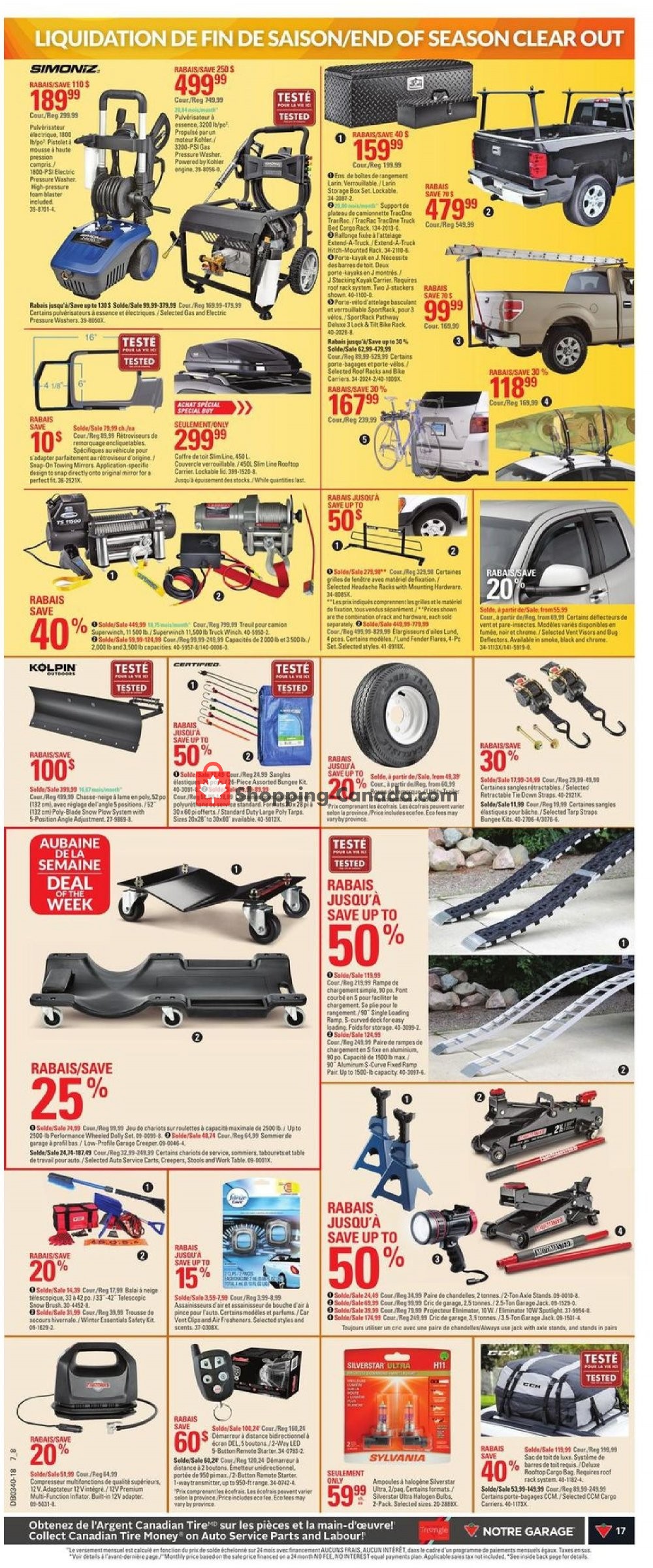 Canadian Tire flyer from Thursday September 27, 2018 to Wednesday October 3, 2018 - page 17