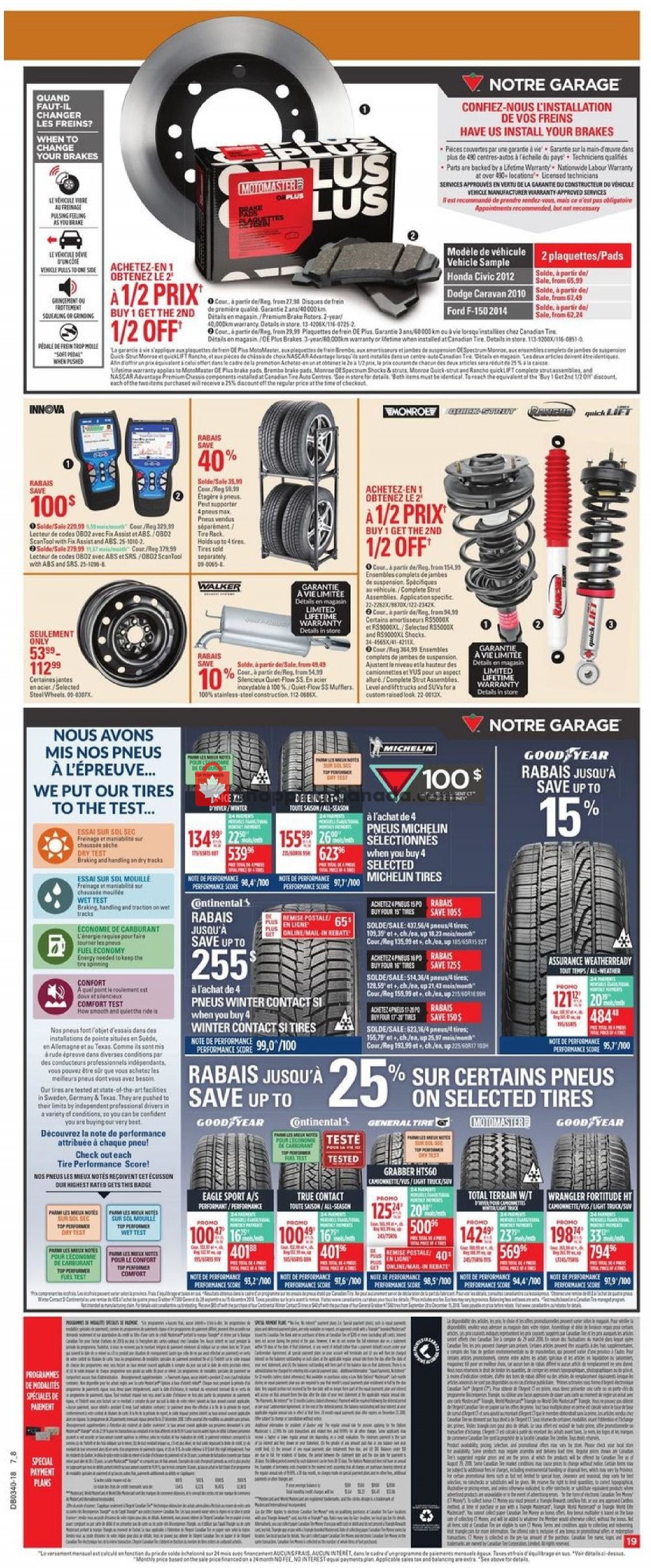Canadian Tire flyer from Thursday September 27, 2018 to Wednesday October 3, 2018 - page 19