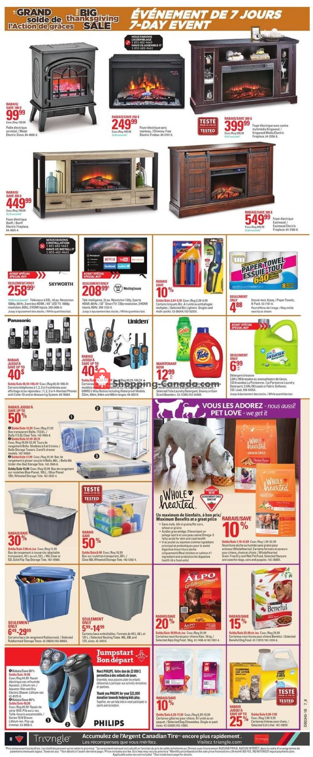 Canadian Tire flyer from Thursday September 27, 2018 to Wednesday October 3, 2018 - page 8