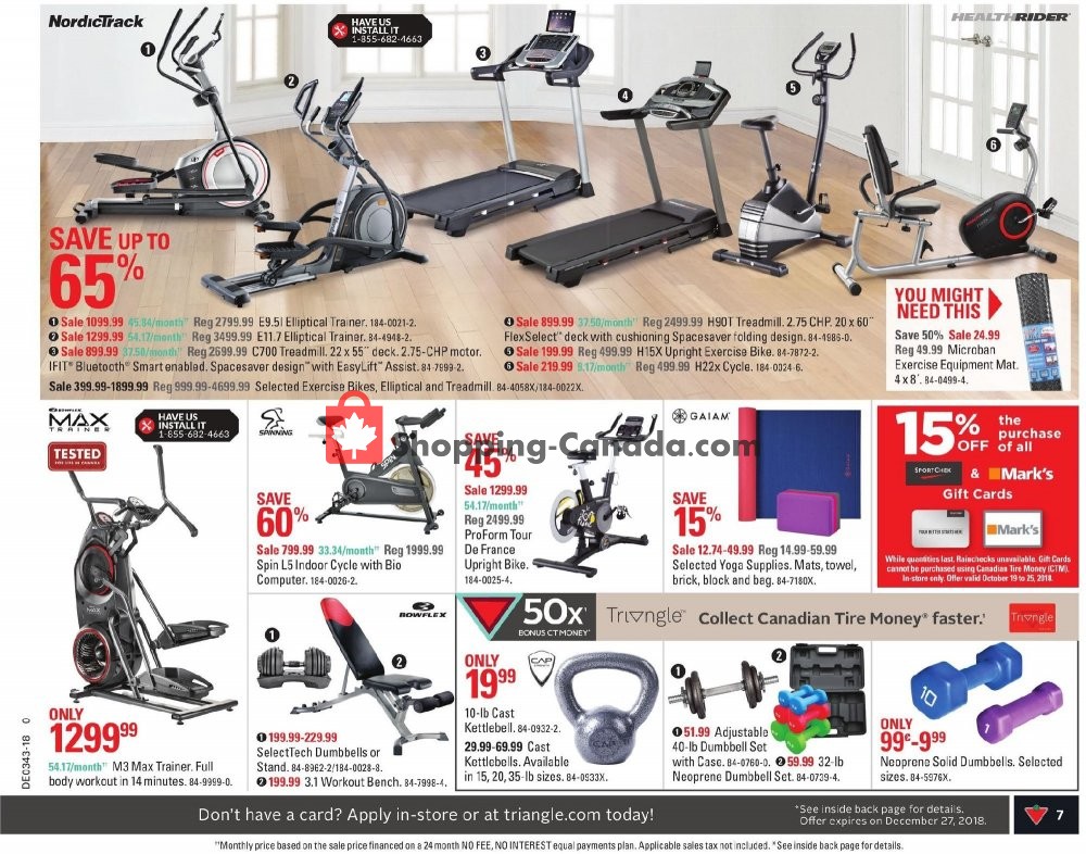 Canadian Tire flyer from Friday October 19, 2018 to Thursday October 25, 2018 - page 9