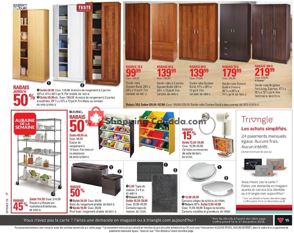 Canadian Tire flyer from Thursday October 18, 2018 to Wednesday October 24, 2018 - page 17