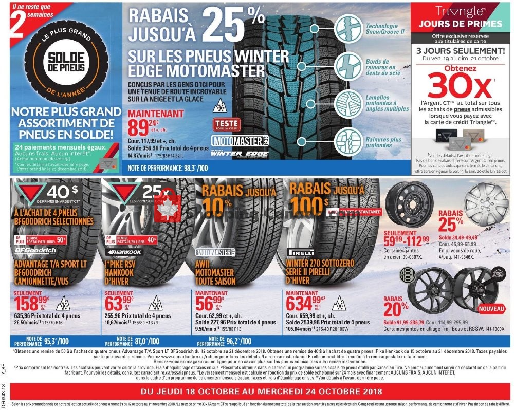 Canadian Tire flyer from Thursday October 18, 2018 to Wednesday October 24, 2018 - page 2
