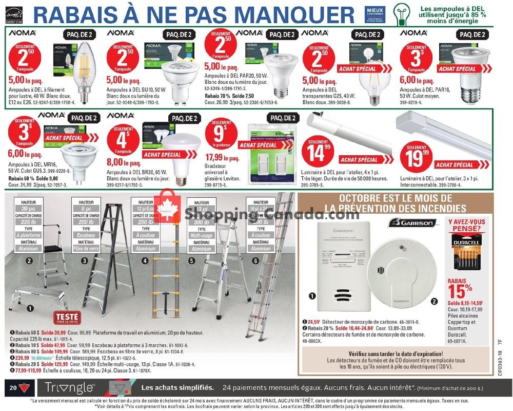 Canadian Tire flyer from Thursday October 18, 2018 to Wednesday October 24, 2018 - page 22
