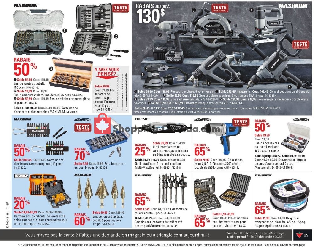 Canadian Tire flyer from Thursday October 18, 2018 to Wednesday October 24, 2018 - page 27