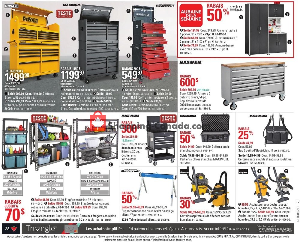 Canadian Tire flyer from Thursday October 18, 2018 to Wednesday October 24, 2018 - page 30