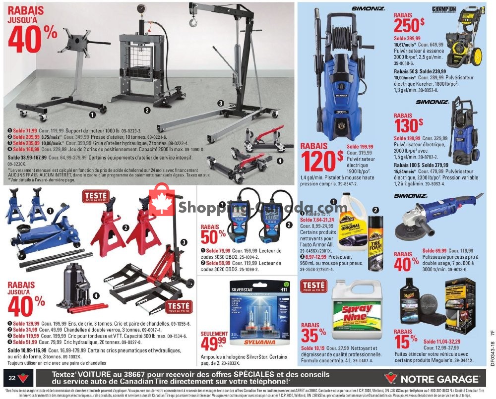 Canadian Tire flyer from Thursday October 18, 2018 to Wednesday October 24, 2018 - page 34