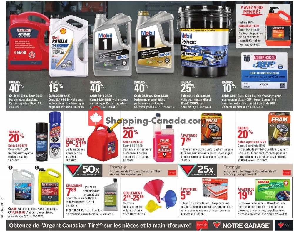Canadian Tire flyer from Thursday October 18, 2018 to Wednesday October 24, 2018 - page 35